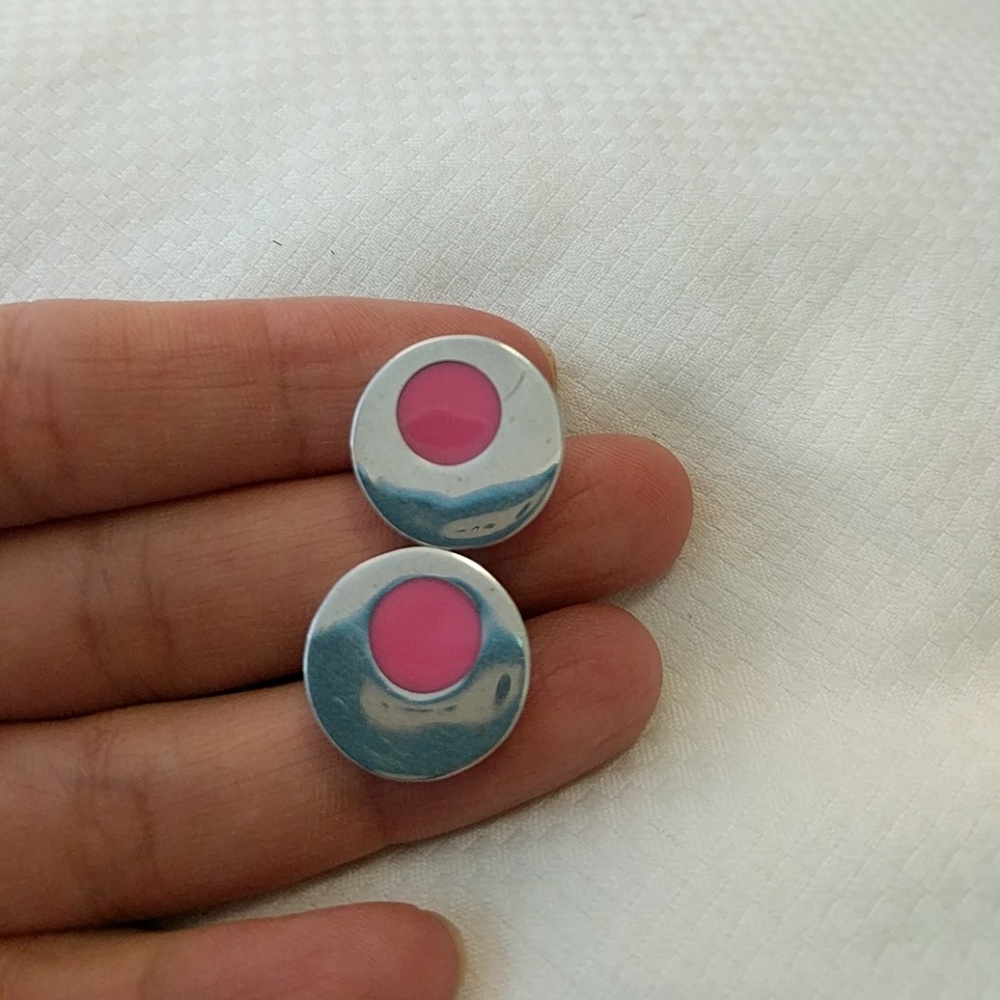 Earrings / sterling silver from Taxco Mexico